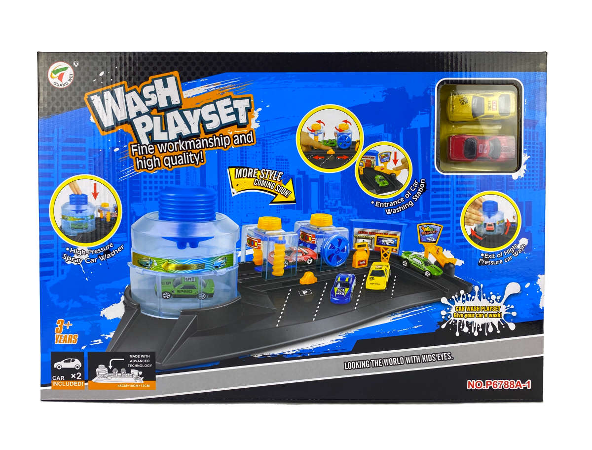 Автомойка Wash Playset, с функцией воды, 2 машинки P.R.C. ТМ