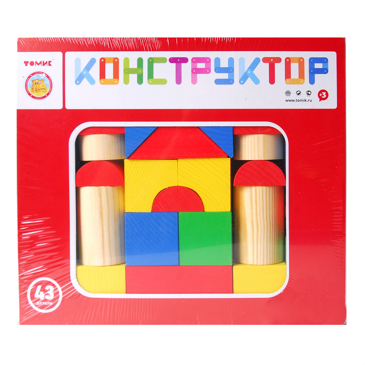 Конструктор томик. Конструктор Томик 43 детали арт.6678-43. Конструктор цветной 43 дет Томик. Конструктор цветной 43 детали 6678-43 Томик. Конструктор Томик деревянный 43 детали.