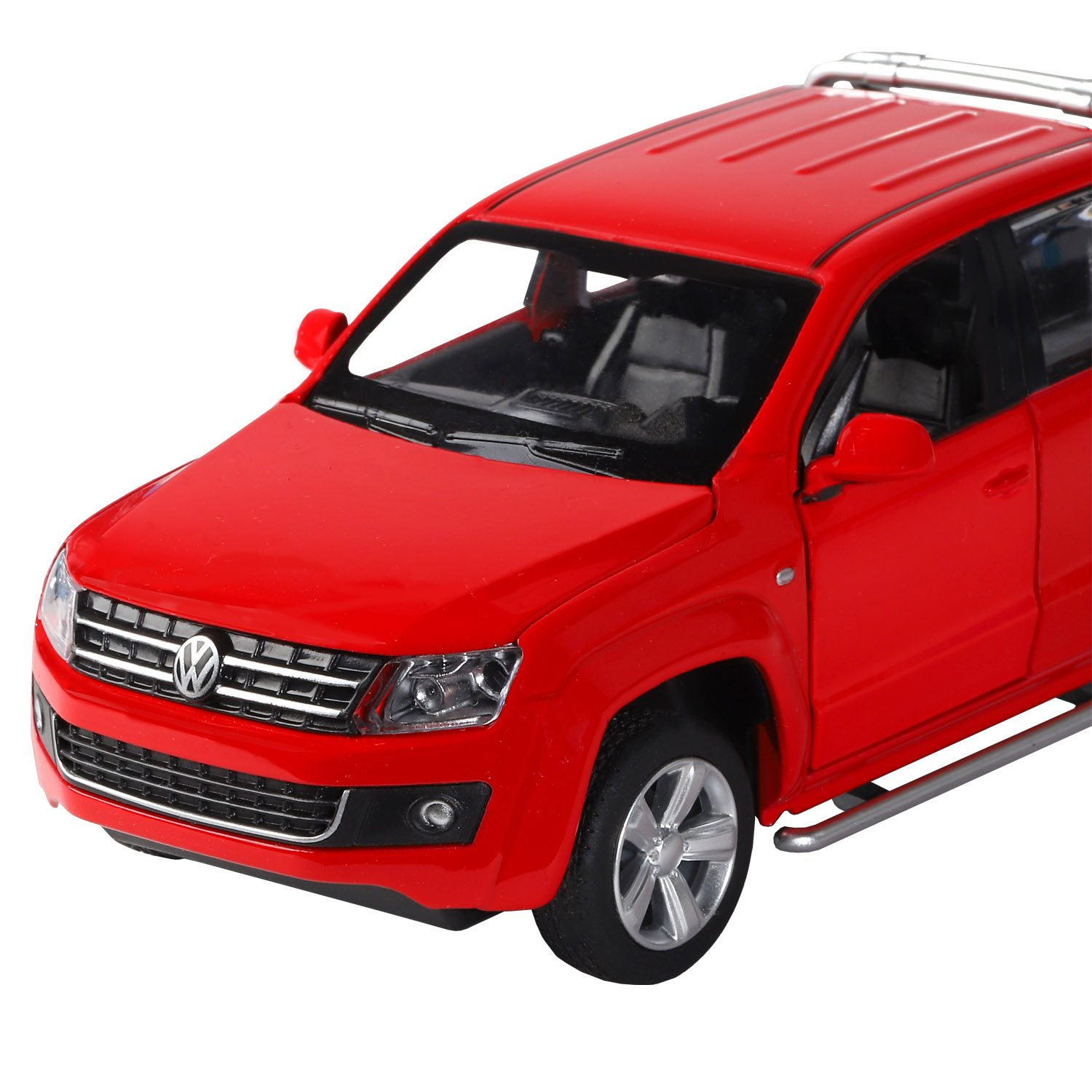 Моделька Volkswagen Amarok, инерционная, металлическая, со светом и звуком,  КРАСНАЯ купить в интернет магазине Растишка в