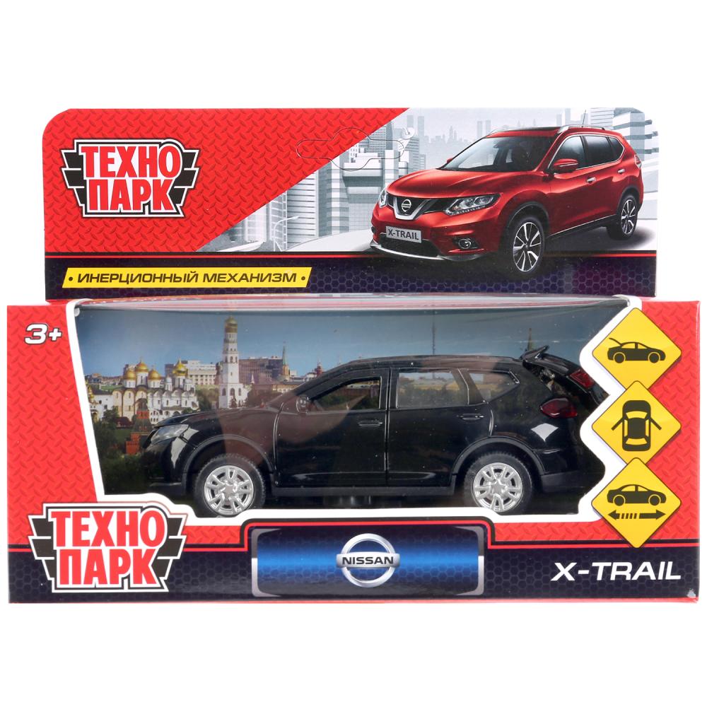 Моделька NISSAN X-TRAIL, инерционная, металлическая, открываются двери, 12  см., цвет: ЧЕРНЫЙ купить в интернет магазине